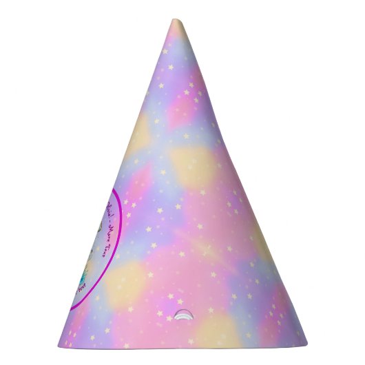 Mermaid 3rd Birthday-wijziging Geef tekst aan Pers Feesthoedjes (Rechts)