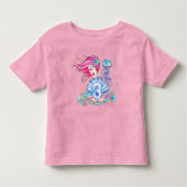 Mermaid 3rd Birthday-wijziging Geef tekst aan Pers Kinder Shirts (Voorkant)