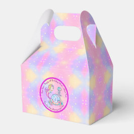 Mermaid 4th Birthday Change geeft Tekst aan Person Bedankdoosjes