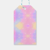 Mermaid 4th Birthday Change geeft Tekst aan Person Cadeaulabel (Achterkant)