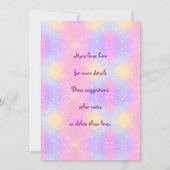 Mermaid 4th Birthday Change geeft Tekst aan Person Kaart (Achterkant)