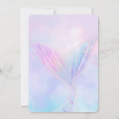 Mermaid 4th Birthday Kaart (Achterkant)