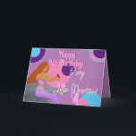 Mermaid 8th Birthday Card for Daughter Kaart<br><div class="desc">Pas deze zeemeermin verjaardagskaart aan voor uw dochter,  kleindochter,  zus of nicht.</div>