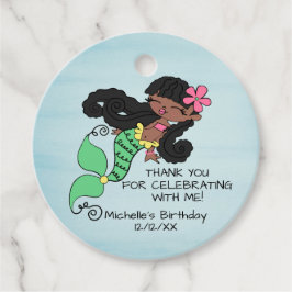 Mermaid AA Favor Tag Bedankjes Labels
