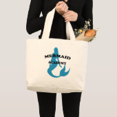 Mermaid Academy met Silhouette Grote Tote Bag (Voorkant (product))
