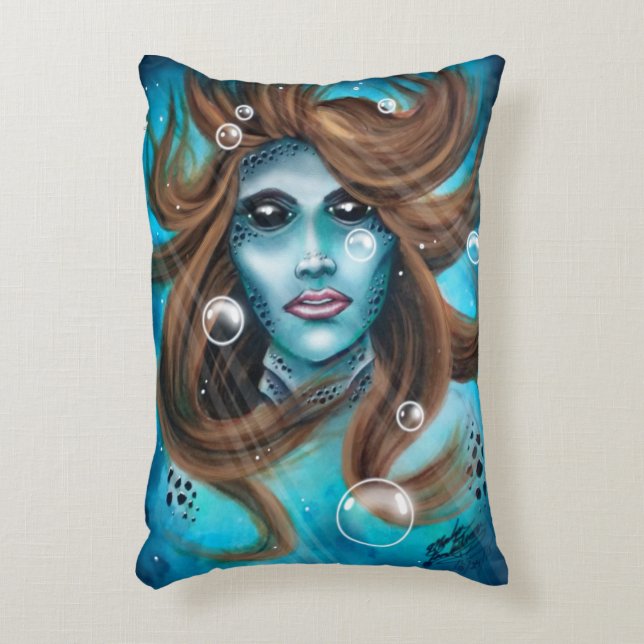 Mermaid Accent Kussen (Voorkant(Verticaal))