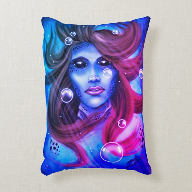 Mermaid Accent Kussen (Voorkant(Verticaal))