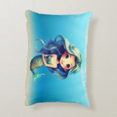 Mermaid Accent Kussen (Achterkant (Verticaal))
