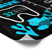 Mermaid Adult Birthday-bordbord Poster (Hoek)