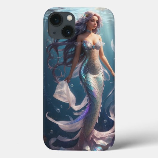 Mermaid AI Gegenereerde Telefoongeval Case-Mate iPhone Case (Achterkant)