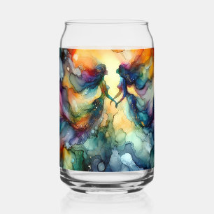 Mermaid Alcohol Ink Blikvorm Glas
