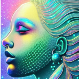 Mermaid Alien Science fiction T-Shirt