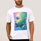 Mermaid Alien Science fiction T-Shirt (Voorkant)