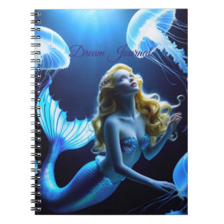 Mermaid Amazed by jellyfish Dream Journal Notitieboek