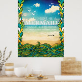 Mermaid - Anais Nin Poster (Keuken)