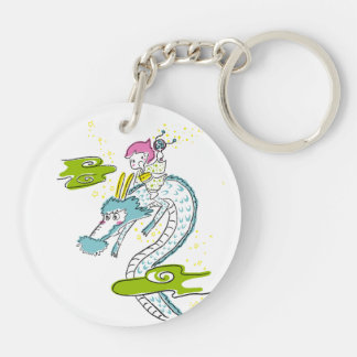 Mermaid and Dragon Sleutelhanger