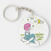 Mermaid and Dragon  Sleutelhanger (Voorkant)