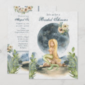 Mermaid and Full Moon Beach Vrijgezellenfeest Kaart (Voorkant / Achterkant)