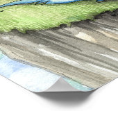 Mermaid and Little Fairy Poster Print (Hoek)