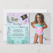 Mermaid and Pirate - Hartelijk dank voor uw kaart (Voorkant)