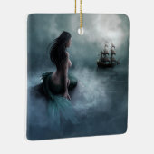 Mermaid and Pirate Ship Keramisch Ornament (Rechts)