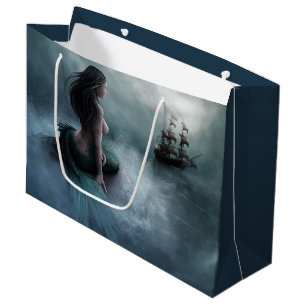 Mermaid and Pirate Ship Large Cadeautasje