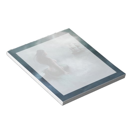 Mermaid and Pirate Ship Notitieblok (Schuin)