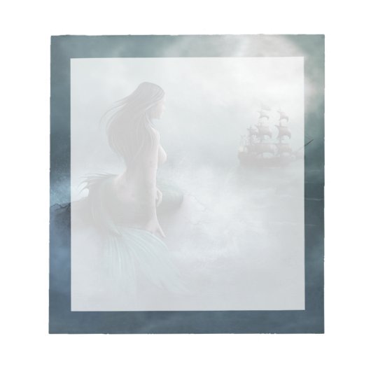 Mermaid and Pirate Ship Notitieblok (Voorkant)