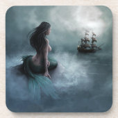 Mermaid and Pirate Ship Onderzetter (Voorkant)