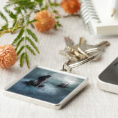 Mermaid and Pirate Ship Sleutelhanger (Zijkant)