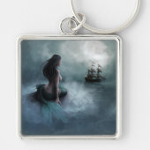 Mermaid and Pirate Ship Sleutelhanger (Voorkant)
