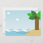 Mermaid and Pirate Twins Joint Birthday Party Kaart (Achterkant)