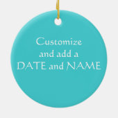 Mermaid and Seahorse Ornament (Achterkant)