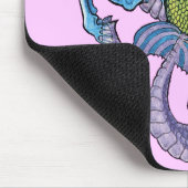 Mermaid and Seahorse Waterverf Mousepad Muismat (Hoek)