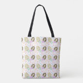 Mermaid and Snoep Sprinkles Personalized Canvas ta Tote Bag (Achterkant)