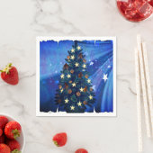 Mermaid and Starfish Christmas Tree Napkins Servet (Insitu)