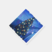 Mermaid and Starfish Christmas Tree Napkins Servet (Hoek)
