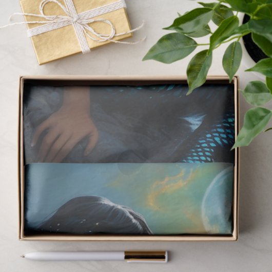 Mermaid and the Full Moon Tissue Paper Tissuepapier (Geschenk)