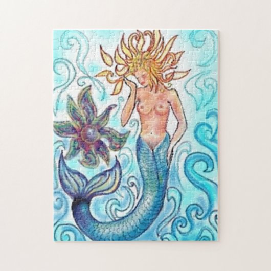 Mermaid and The Pearl Legpuzzel (Verticaal)