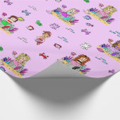 Mermaid and Zee Creatures Girl's Gift Wrap Cadeaupapier (Hoek)