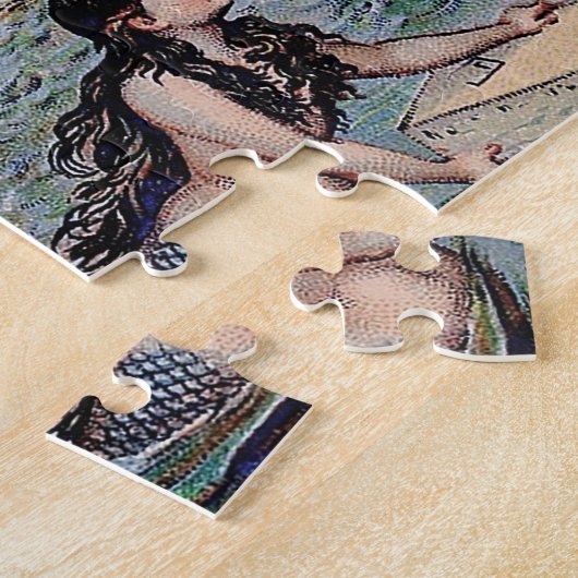 Mermaid Antiek Magic Nautical Legpuzzel (Zijkant)