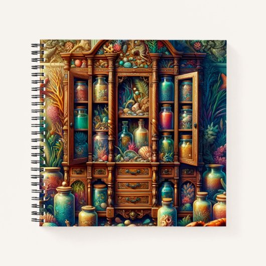 Mermaid Apothecary – Enchanted Ocean Cabinet Notitieboek (Voorkant)