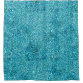 Mermaid Aqua Glitz Glitter Douchegordijn (Voorkant)