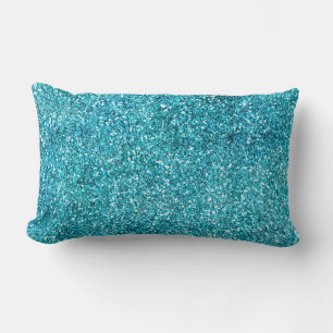 Mermaid Aqua Glitz Glitter Kussen