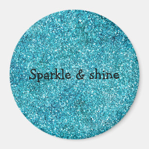 Mermaid Aqua Glitz Glitter Magneet