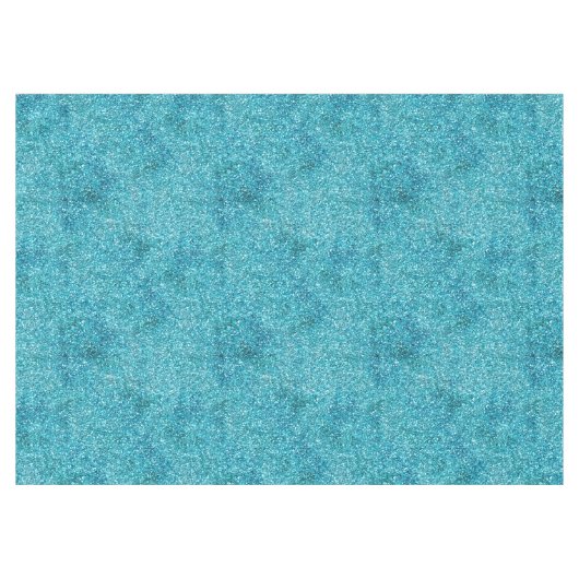 Mermaid Aqua Glitz Glitter Tafelkleed (Voorkant (Horizontaal))
