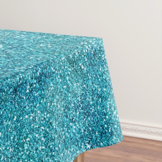 Mermaid Aqua Glitz Glitter Tafelkleed (Voorbeeld)