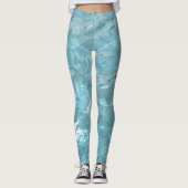 Mermaid - Aqua Pool Water Abstract Fotografie Leggings (Voorkant)
