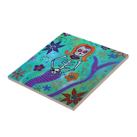 MERMAID AQUAMARINE TEGELTJE (Zijkant)