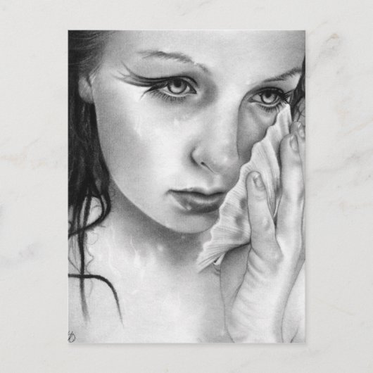 Mermaid Aquamarine Tides Briefkaart (Voorkant)